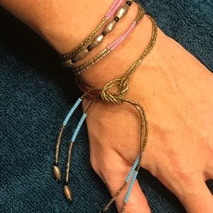 Stella & Dot wrap beaded bracelet